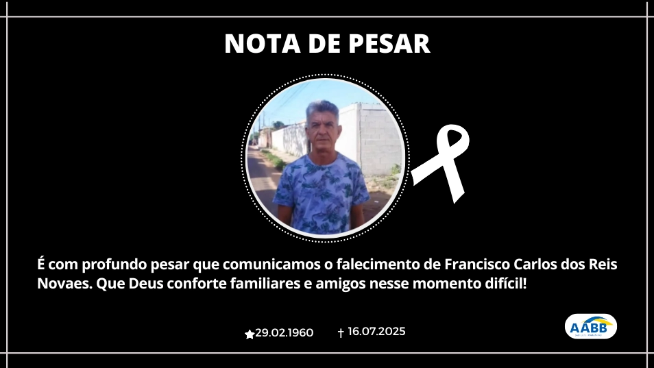 Nota de Pesar: Francisco Carlos dos Reis Novaes