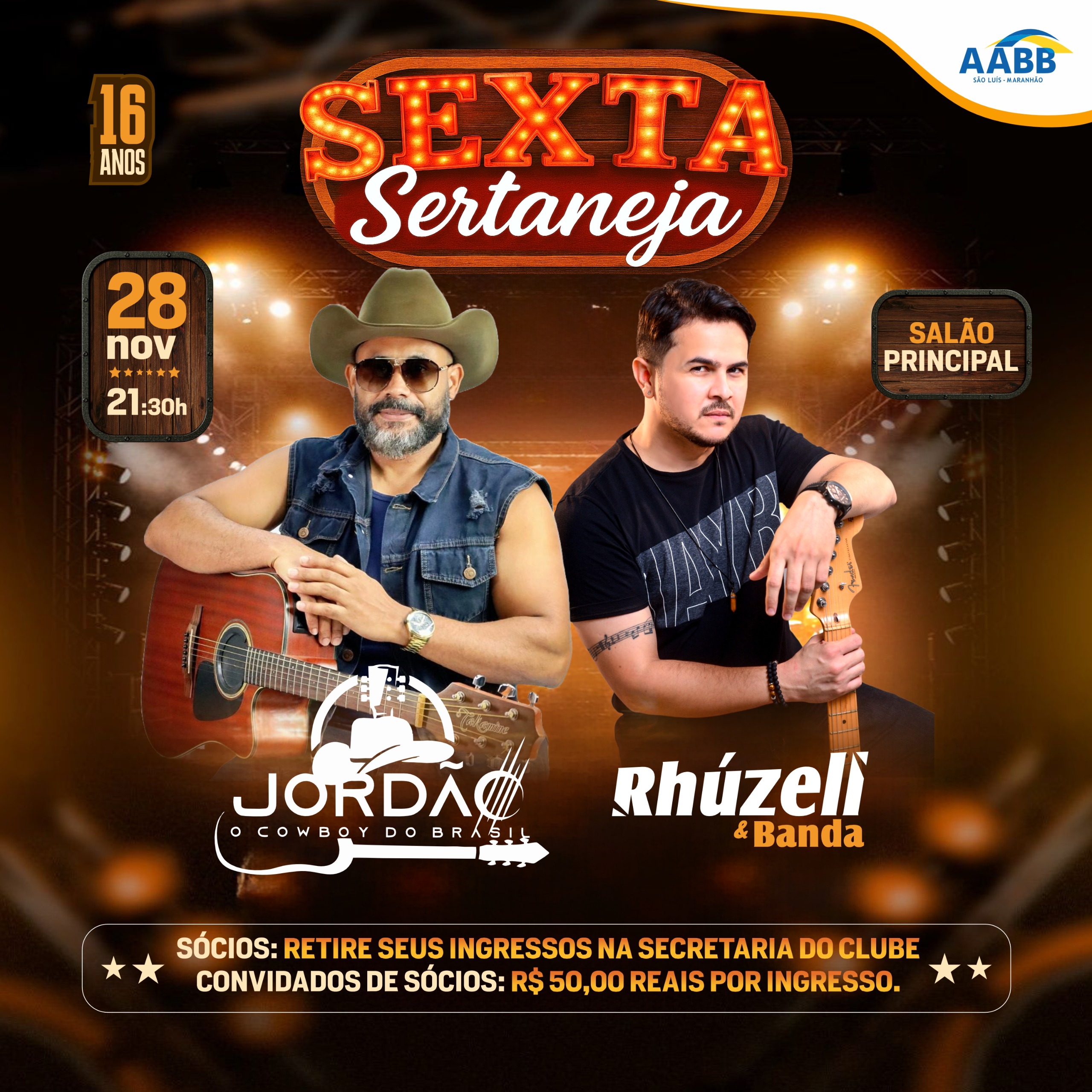 🤠 Sexta Sertaneja chegando na AABB São Luís! 🌵