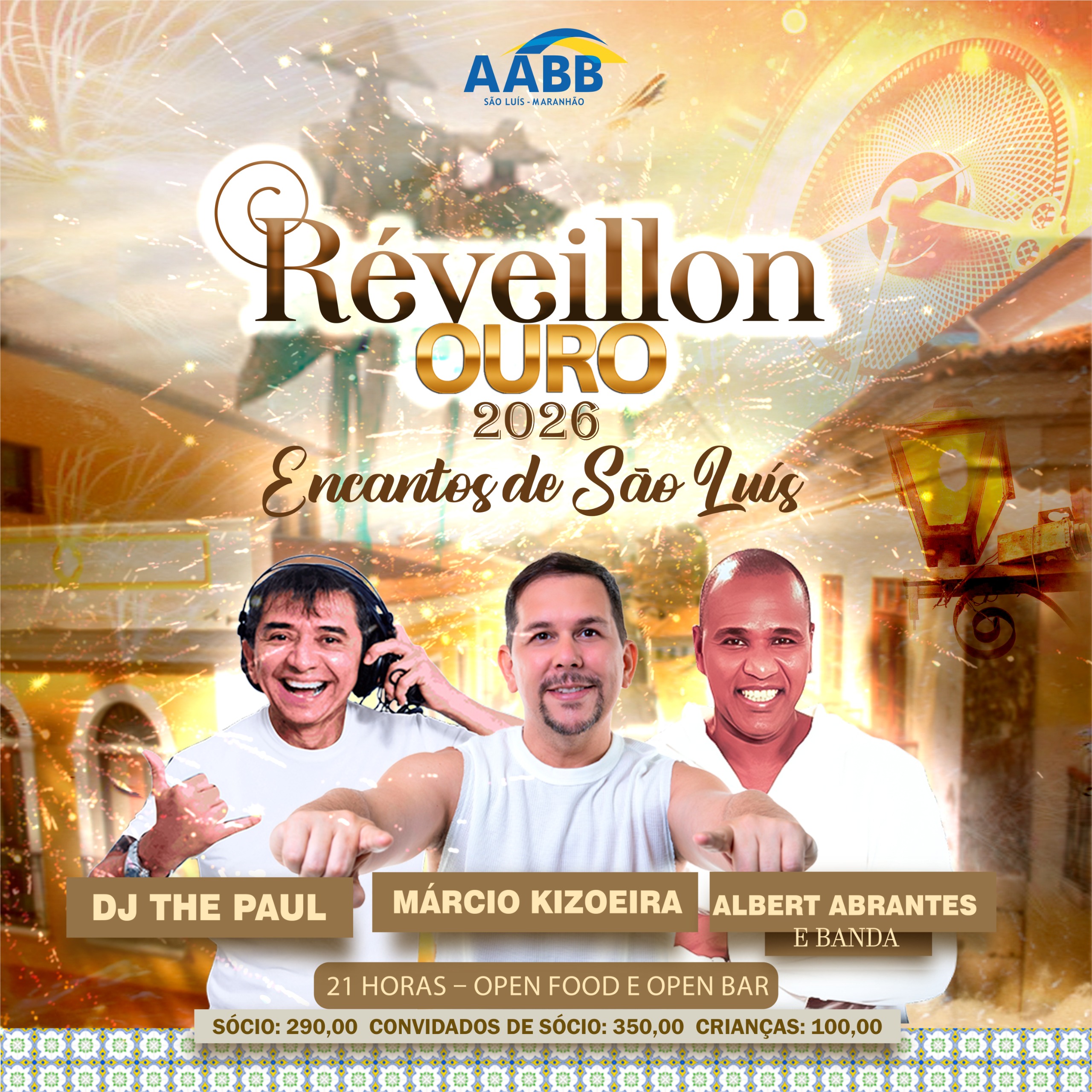 A espera acabou! RÉVEILLON OURO – Encantos de São Luís!