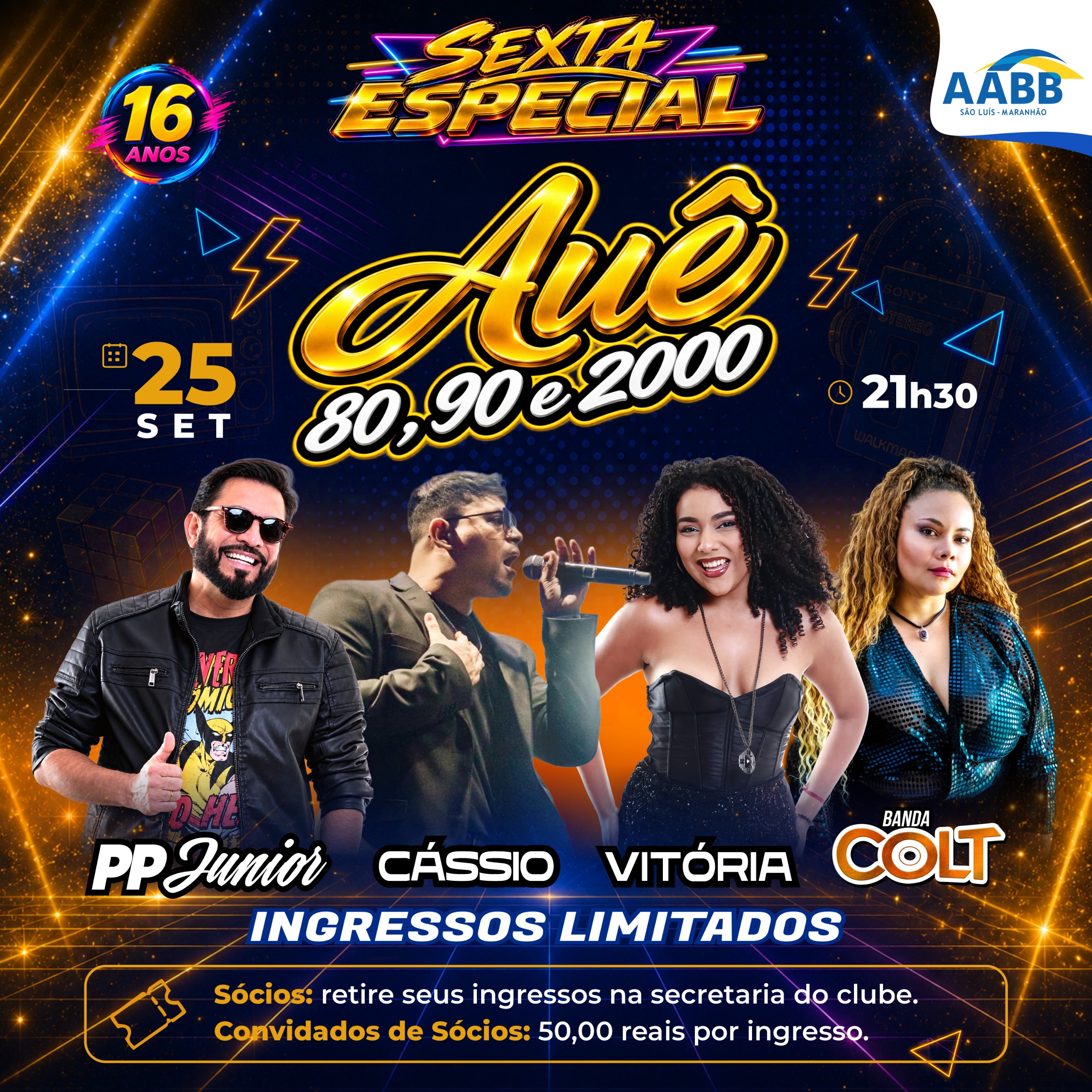 Vem aí a Sexta Especial Auê 80, 90 e 2000!