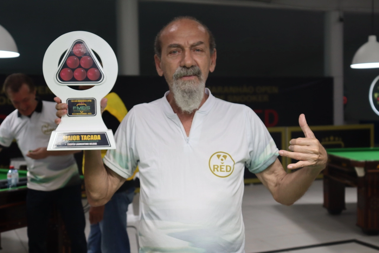 Campeão! Jânio Gonçalves conquista o 3º Maranhão Open de Snooker pela Federação Maranhense de bilhar e sinuca!
