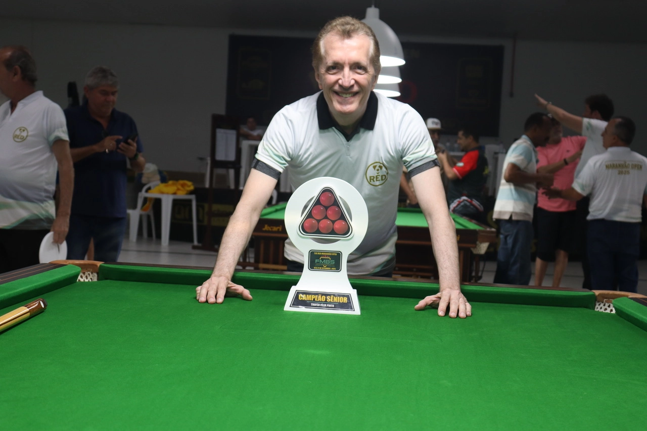 Campeão! Jânio Gonçalves conquista o 3º Maranhão Open de Snooker pela Federação Maranhense de bilhar e sinuca!