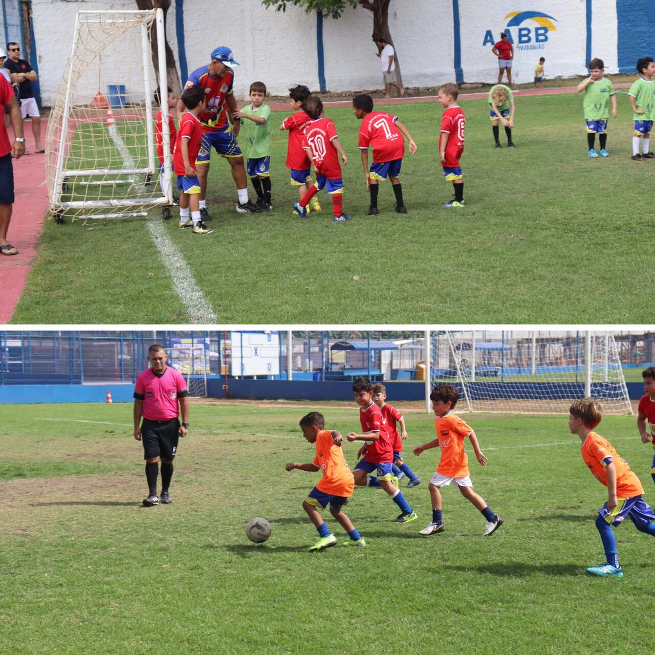 Torneio Félix Pinto de futebol mirim reúne mais de 60 jovens atletas em manhã de futebol e homenagem especial na AABB São Luís!