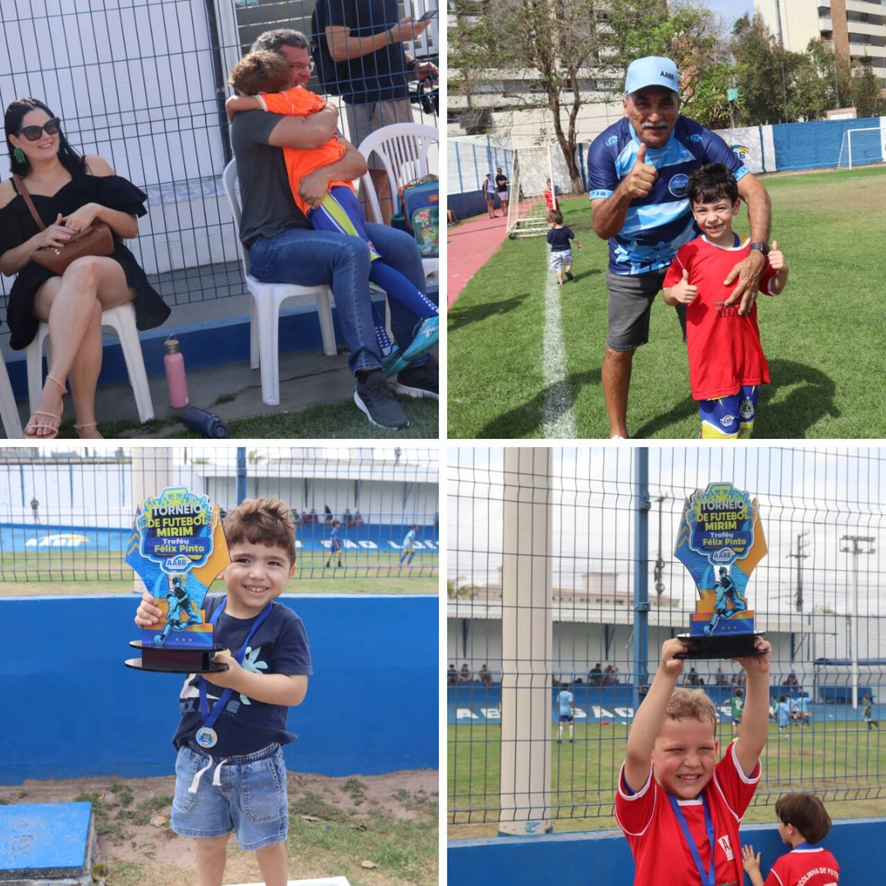 Torneio Félix Pinto de futebol mirim reúne mais de 60 jovens atletas em manhã de futebol e homenagem especial na AABB São Luís!