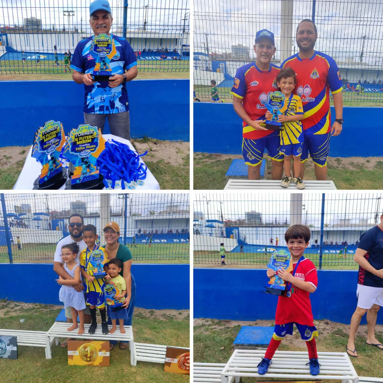 Torneio Félix Pinto de futebol mirim reúne mais de 60 jovens atletas em manhã de futebol e homenagem especial na AABB São Luís!
