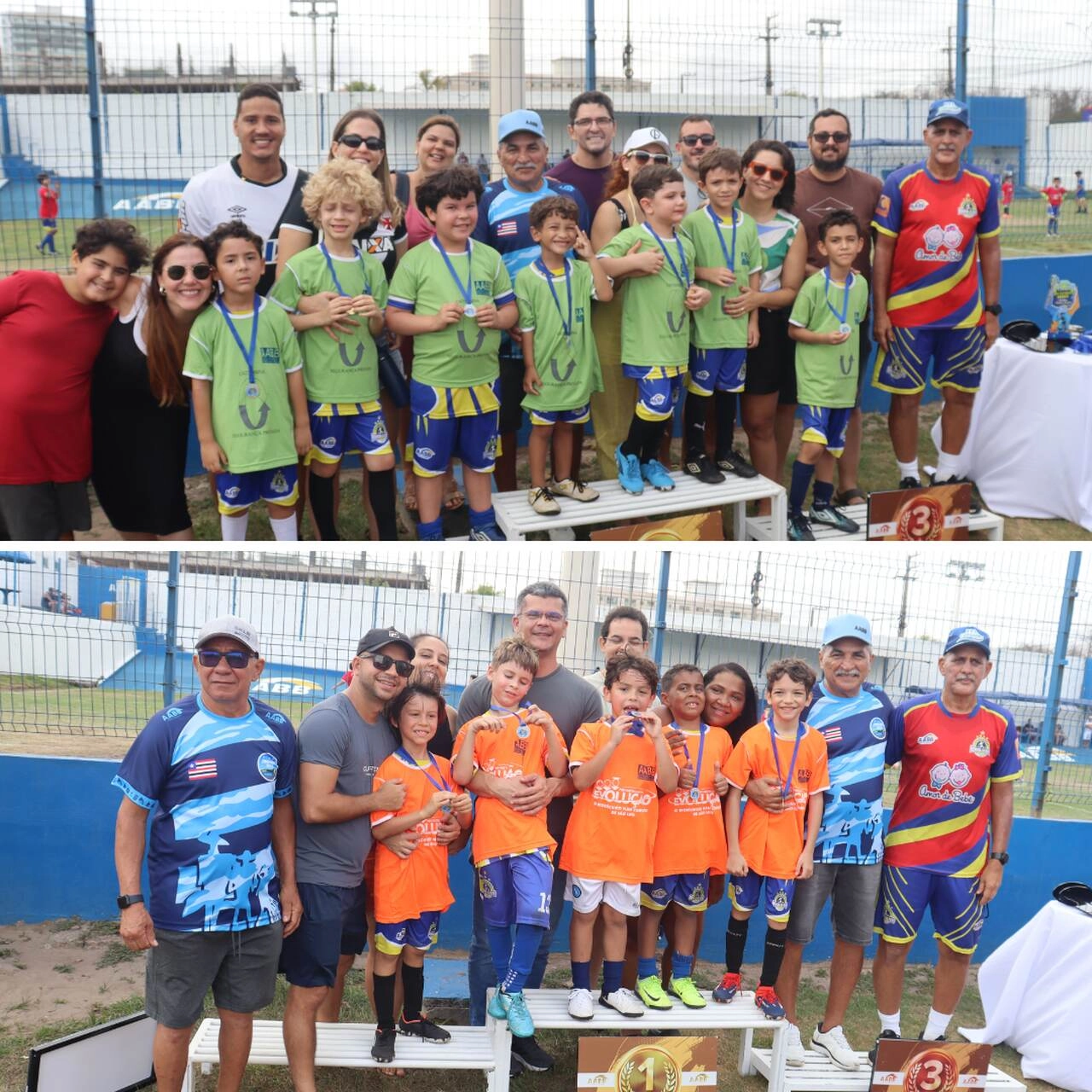 Torneio Félix Pinto de futebol mirim reúne mais de 60 jovens atletas em manhã de futebol e homenagem especial na AABB São Luís!