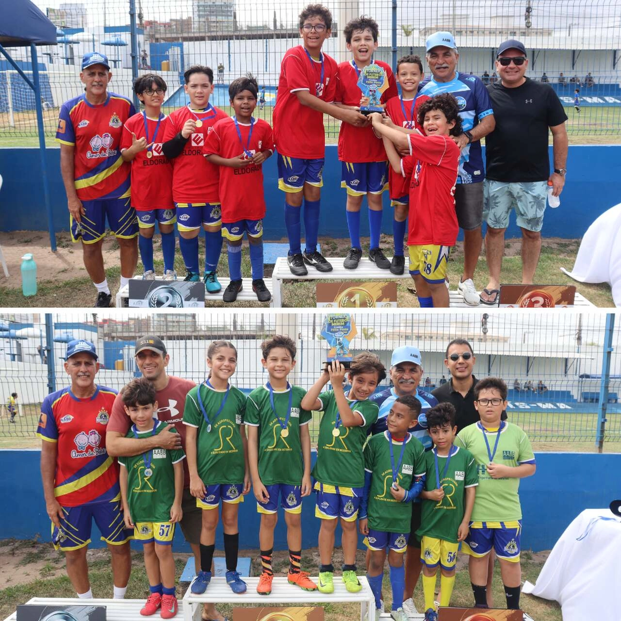 Torneio Félix Pinto de futebol mirim reúne mais de 60 jovens atletas em manhã de futebol e homenagem especial na AABB São Luís!