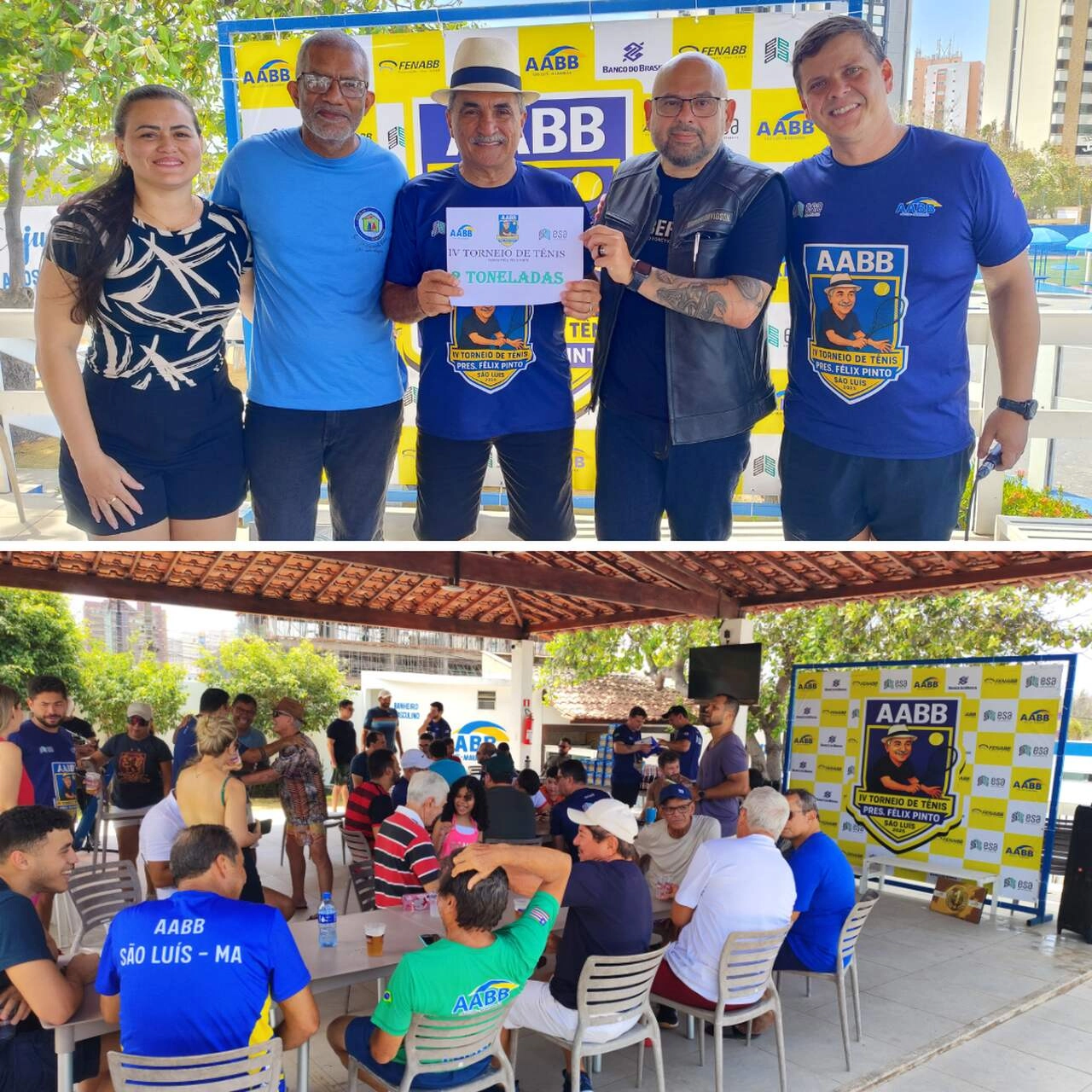IV Torneio de Tênis de Quadra Presidente Félix Pinto reúne esporte, integração e solidariedade na AABB São Luís