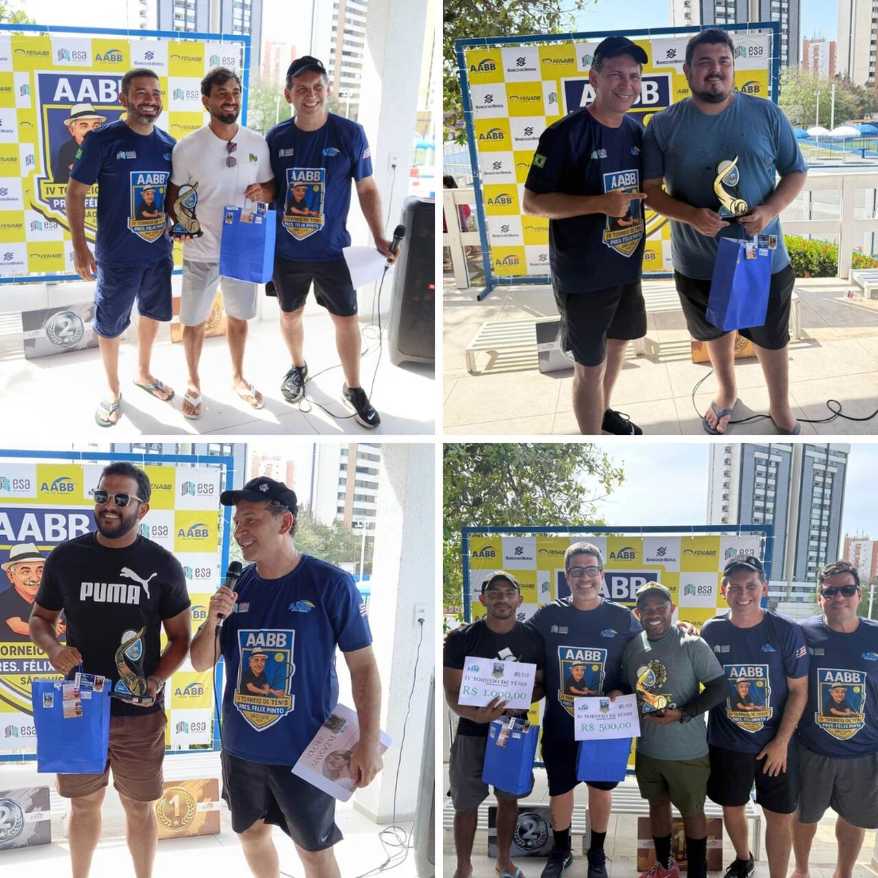 IV Torneio de Tênis de Quadra Presidente Félix Pinto reúne esporte, integração e solidariedade na AABB São Luís