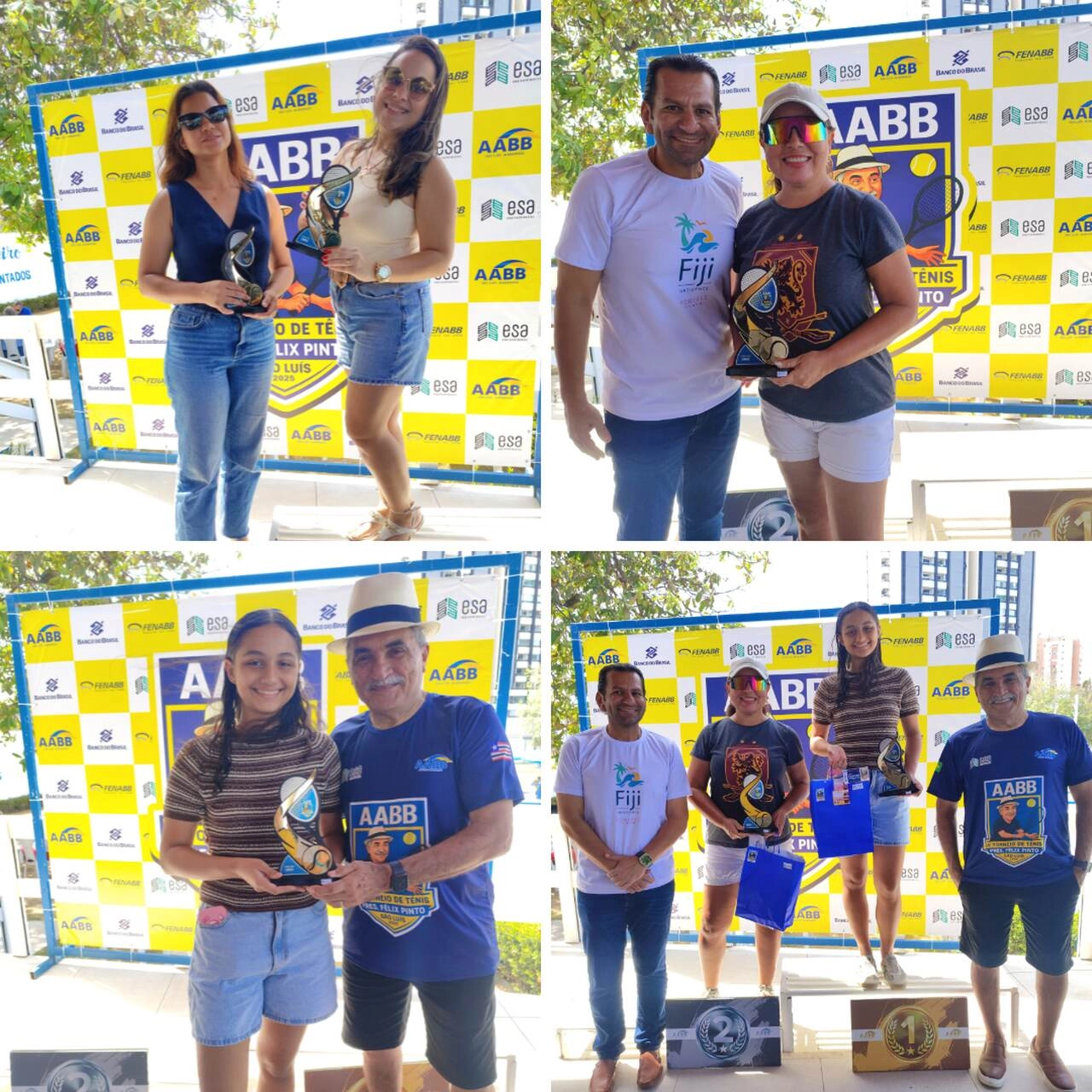 IV Torneio de Tênis de Quadra Presidente Félix Pinto reúne esporte, integração e solidariedade na AABB São Luís