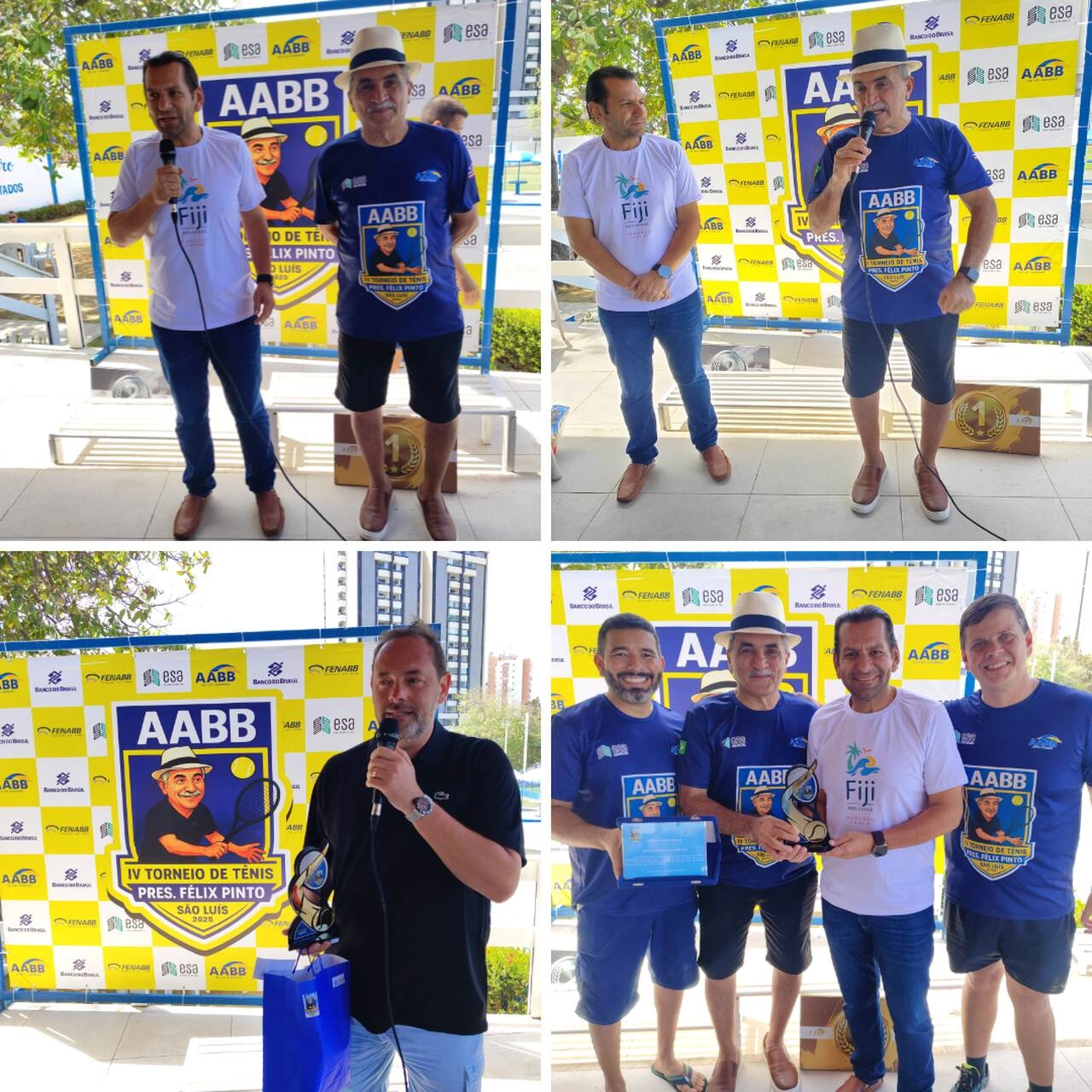 IV Torneio de Tênis de Quadra Presidente Félix Pinto reúne esporte, integração e solidariedade na AABB São Luís
