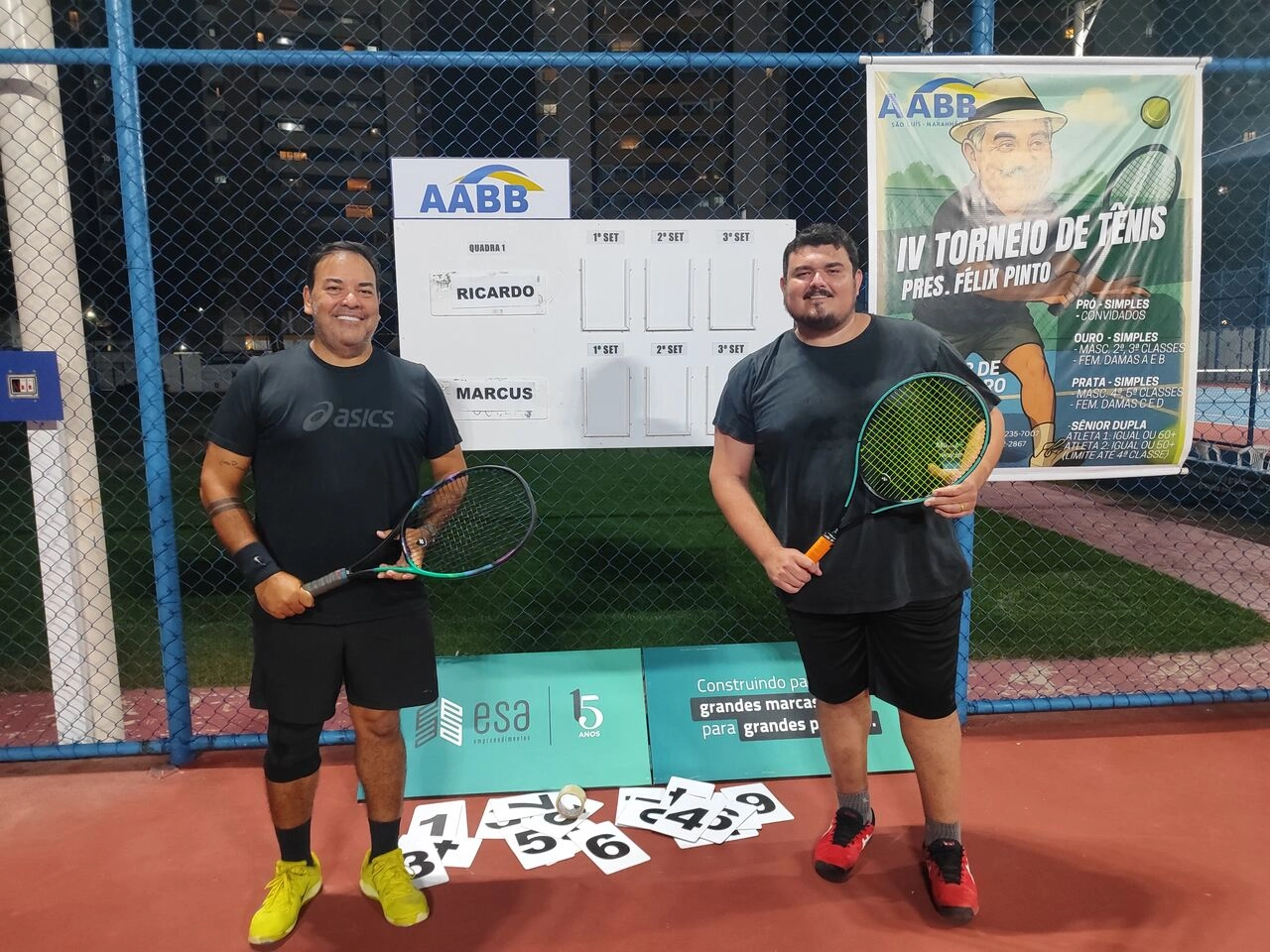 IV Torneio de Tênis de Quadra Presidente Félix Pinto reúne esporte, integração e solidariedade na AABB São Luís
