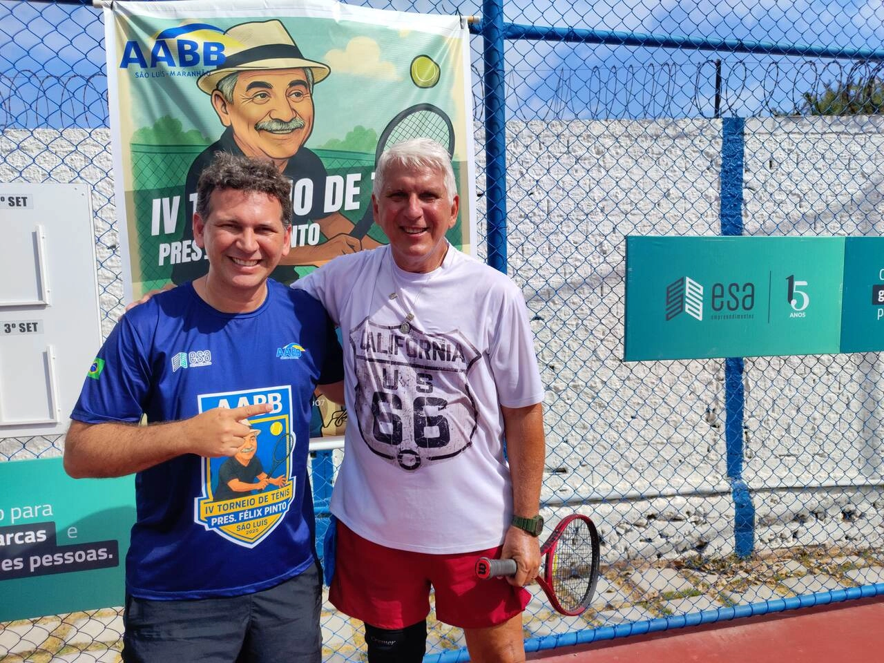 IV Torneio de Tênis de Quadra Presidente Félix Pinto reúne esporte, integração e solidariedade na AABB São Luís