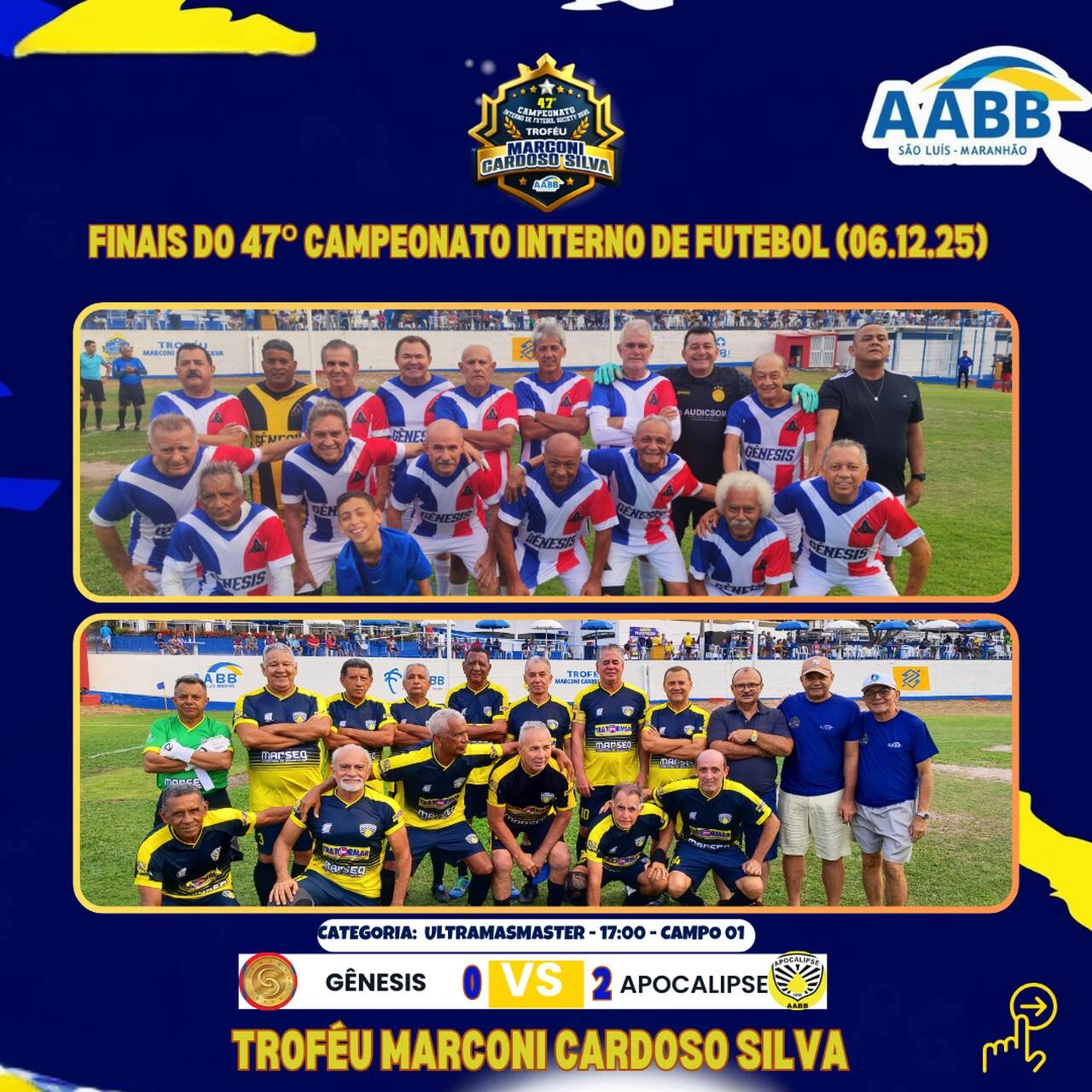 Finais do 47º Campeonato Interno de Futebol da AABB São Luís